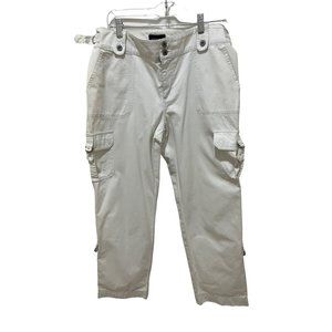 Vintage White Women's Mid Rise Cargo Pants Sonoma Lifestyle